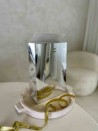 PRESTIGE-TASCHE SILBER SPIEGEL – M (20x10x30 cm)