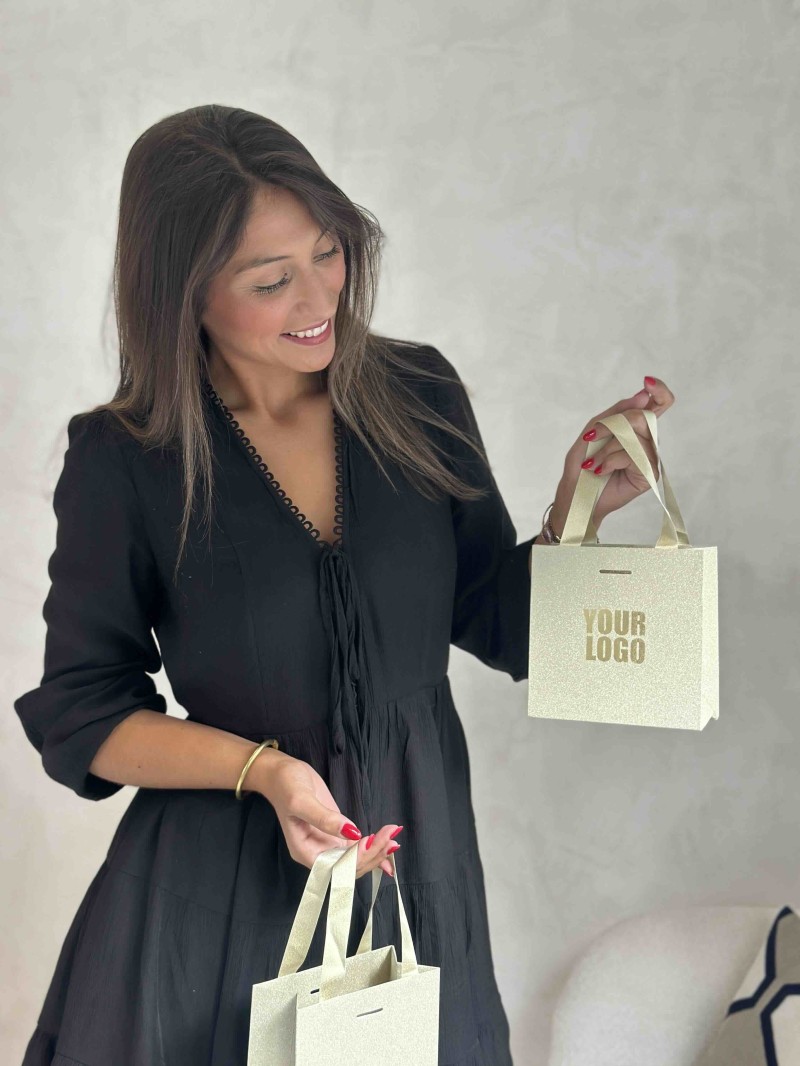 copy of Luxury paper bags - White XS - Ribbon handles