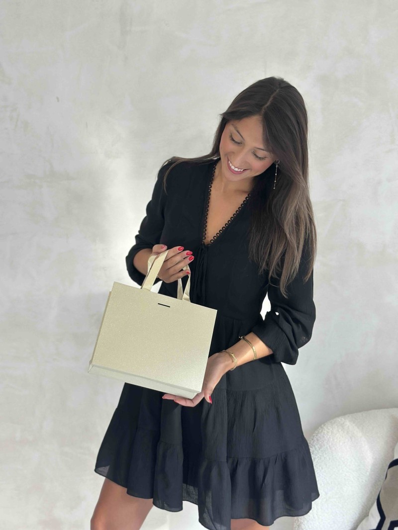 copy of Luxury paper bags - White XS - Ribbon handles