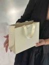 LUXUSPAPIERTASCHE GOLD GLITZER – S (25x10x20 cm)