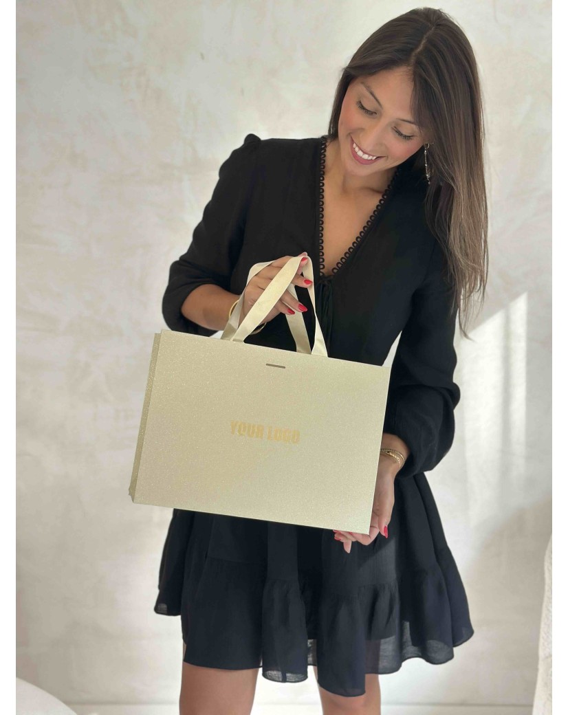 copy of Luxury paper bags - White XS - Ribbon handles