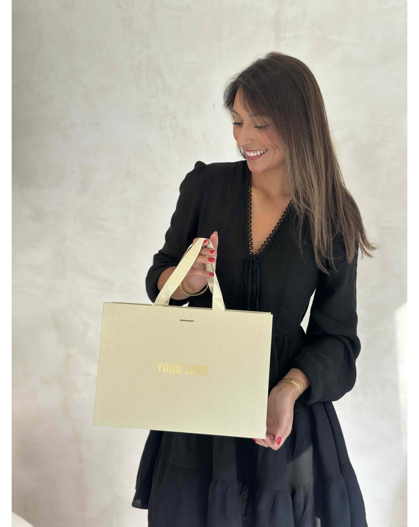 copy of Luxury paper bags - White XS - Ribbon handles