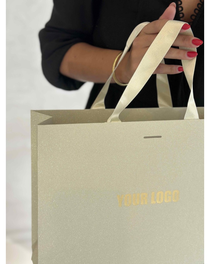copy of Luxury paper bags - White XS - Ribbon handles
