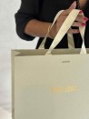 LUXUSPAPIERTASCHE GOLD GLITZER – M (35x12x25 cm)