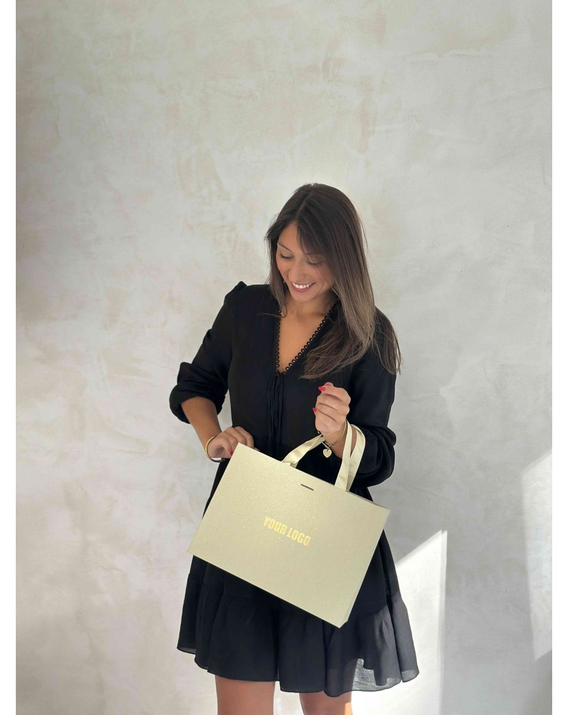 copy of Luxury paper bags - White XS - Ribbon handles