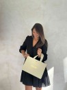 LUXUSPAPIERTASCHE GOLD GLITZER – M (35x12x25 cm)