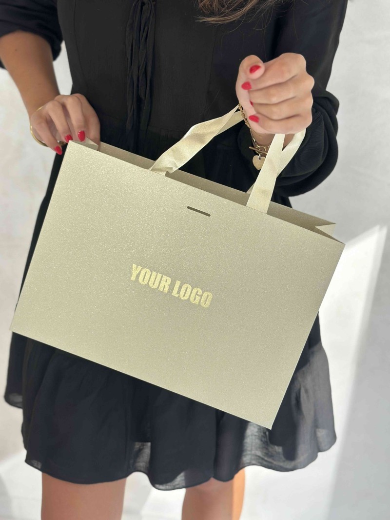 copy of Luxury paper bags - White XS - Ribbon handles