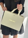 LUXUSPAPIERTASCHE GOLD GLITZER – M (35x12x25 cm)