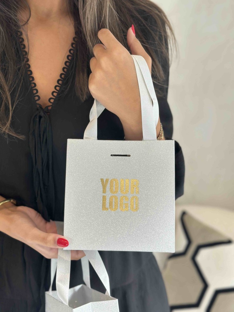 copy of Luxury paper bags - White XS - Ribbon handles