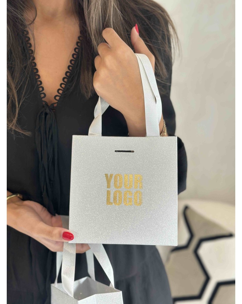 copy of Luxury paper bags - White XS - Ribbon handles