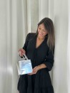 Sac papier Luxe Silver miroir Express - XS (16x8x16cm)