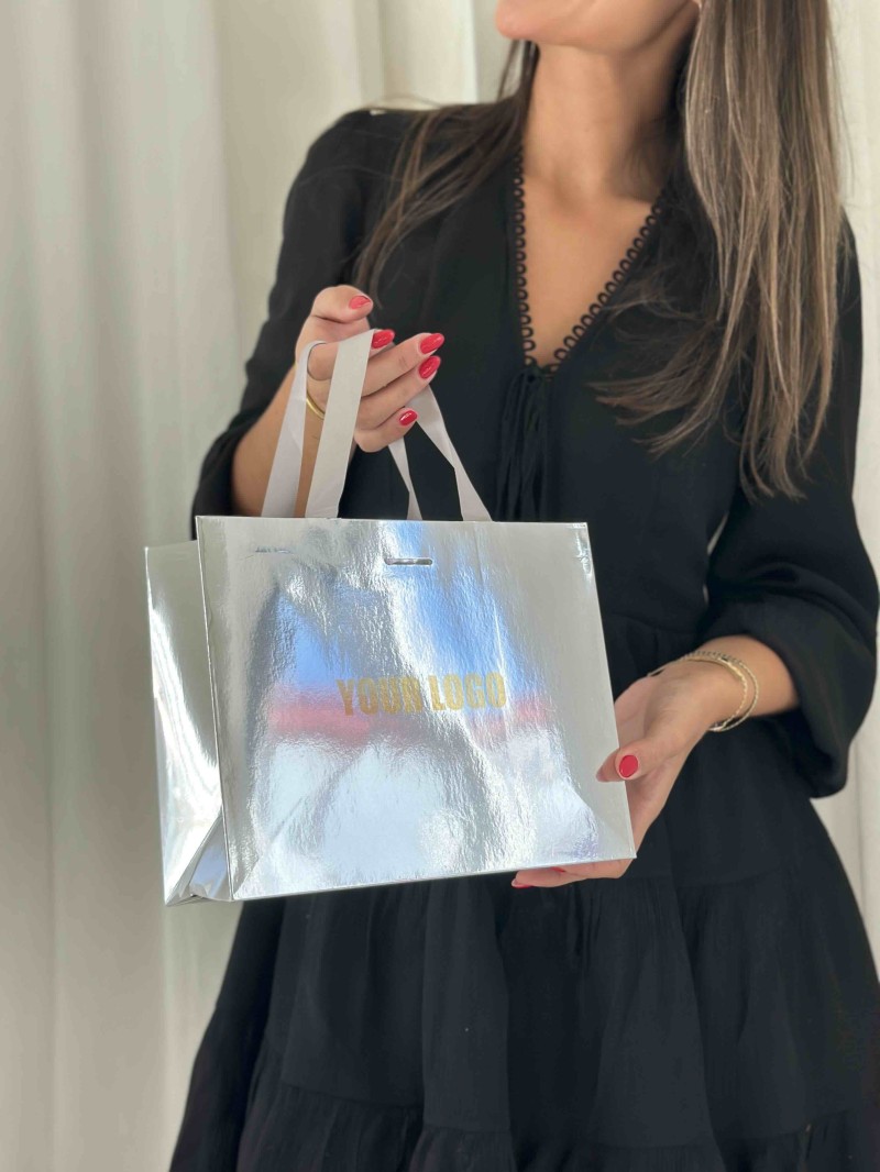 copy of Luxury paper bags - White XS - Ribbon handles