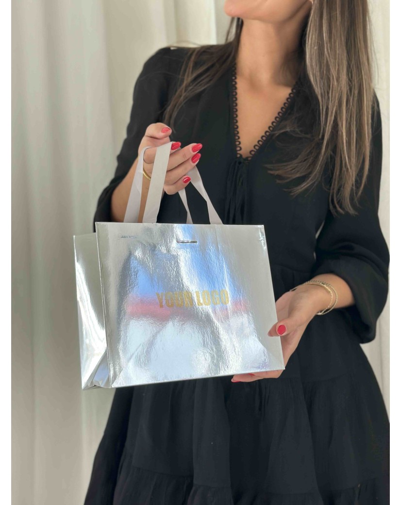 copy of Luxury paper bags - White XS - Ribbon handles
