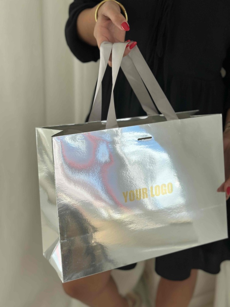 copy of Luxury paper bags - White XS - Ribbon handles