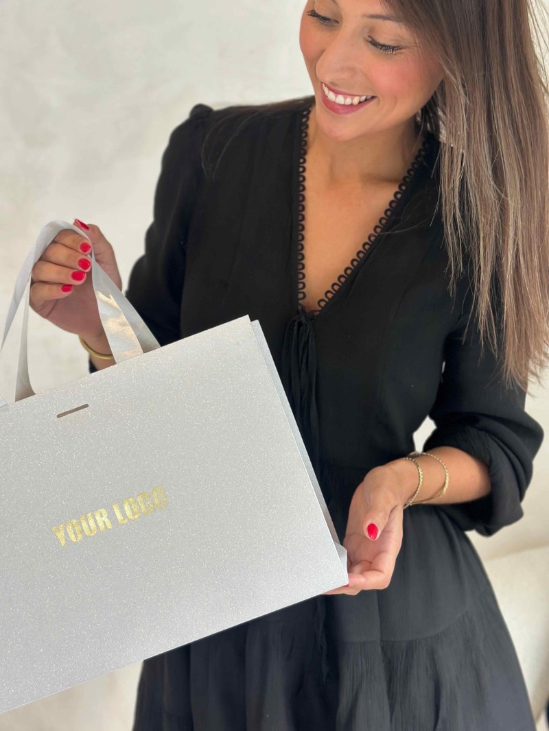 copy of Luxury paper bags - White XS - Ribbon handles