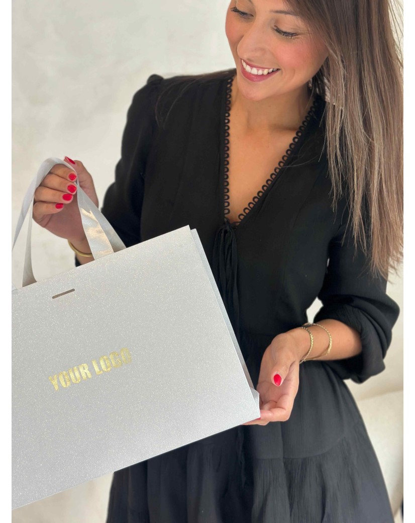 copy of Luxury paper bags - White XS - Ribbon handles