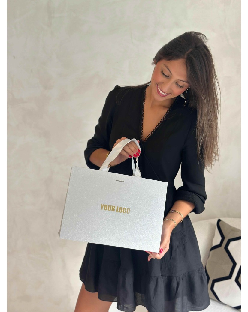 copy of Luxury paper bags - White XS - Ribbon handles