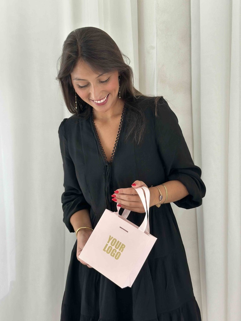 copy of Luxury paper bags - White XS - Ribbon handles
