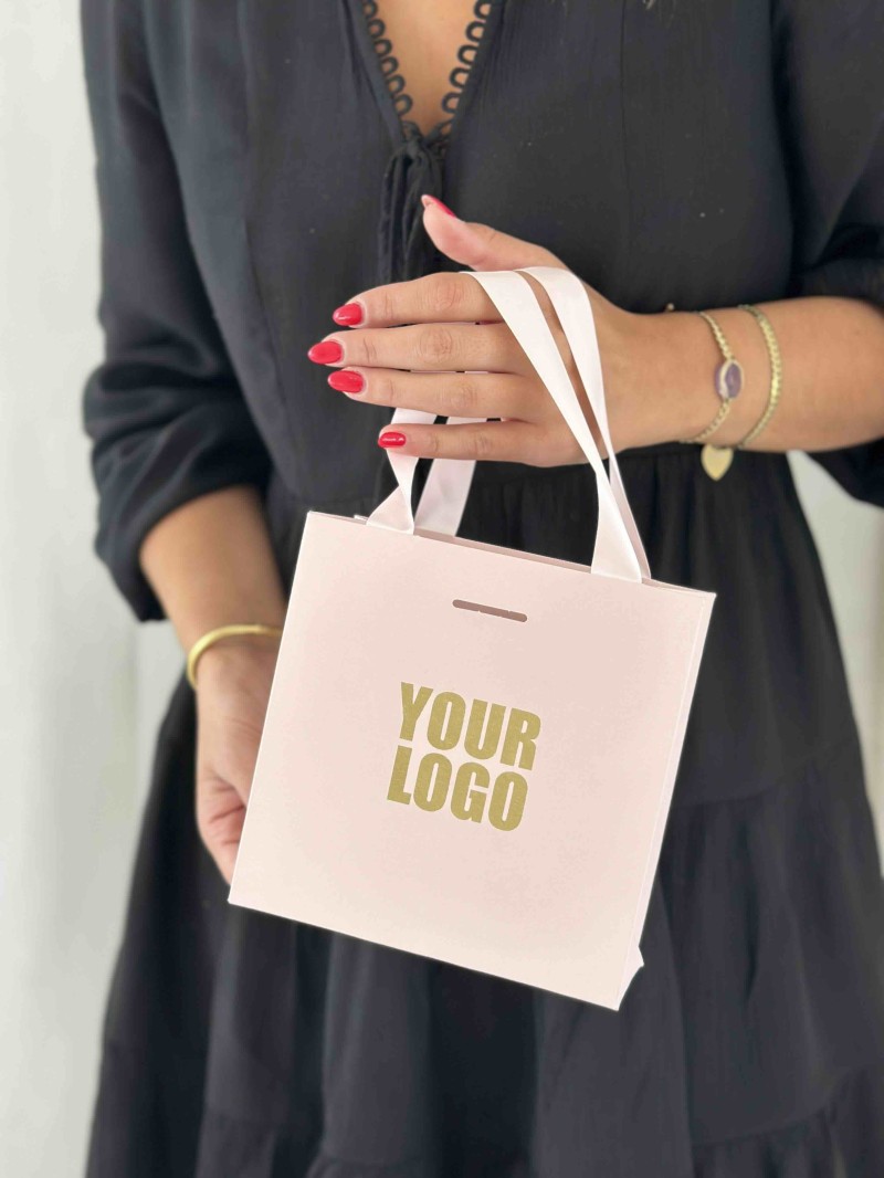 copy of Luxury paper bags - White XS - Ribbon handles