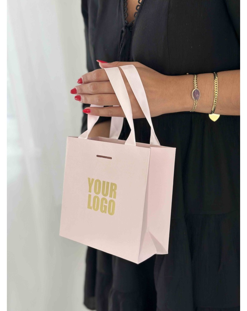 copy of Luxury paper bags - White XS - Ribbon handles
