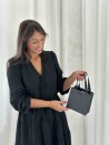 Black Luxury Paper Bag – black handles – XS (16 x 8 x 16 cm)