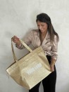 Sac Non Tissé Personnalisé Pailleté Doré – Cabas modèle Nice Disco L | Moonpack
