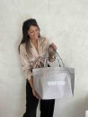 SAC NICE DISCO SILVER - L (58x24x35cm)
