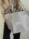 SAC NICE DISCO SILVER - L (58x24x35cm)
