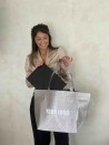 SAC NICE DISCO SILVER - L (58x24x35cm)
