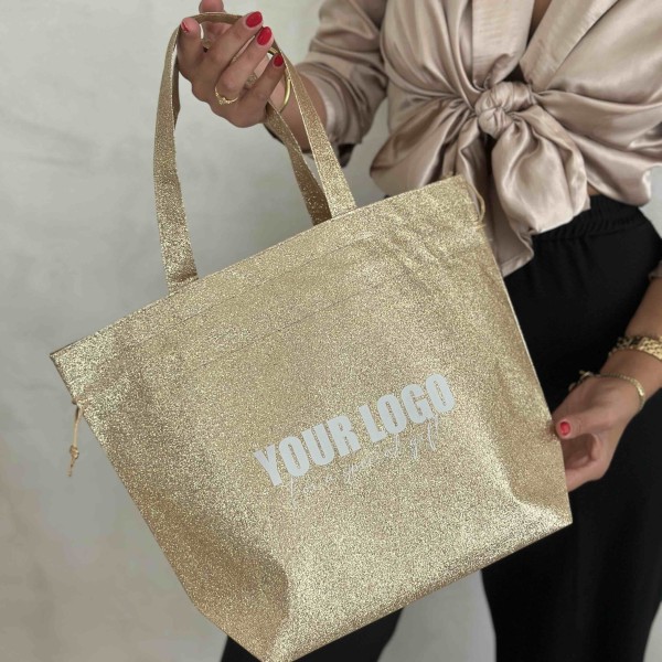 NICE BAG – DISCO GOLD – M (40 x 14 x 30 cm)