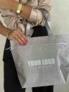 NICE BAG – DISCO SILVER – M (40 x 14 x 30 cm)