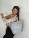 NICE BAG – DISCO SILVER – M (40 x 14 x 30 cm)
