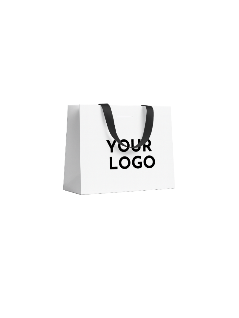copy of Bolsas de papel de lujo - Blanco XS - Asas de cinta
