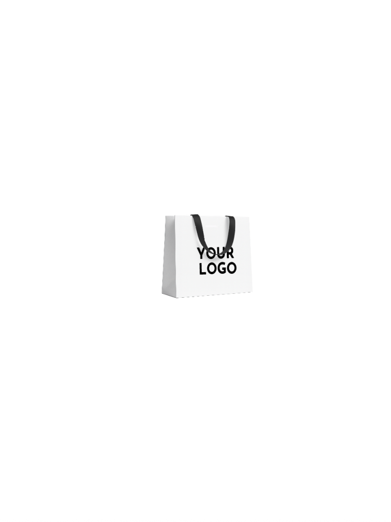 copy of Bolsas de papel de lujo - Blanco XS - Asas de cinta