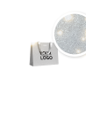 LUXURY PAPER BAG SILVER GLITTER – S (25x10x20 cm)