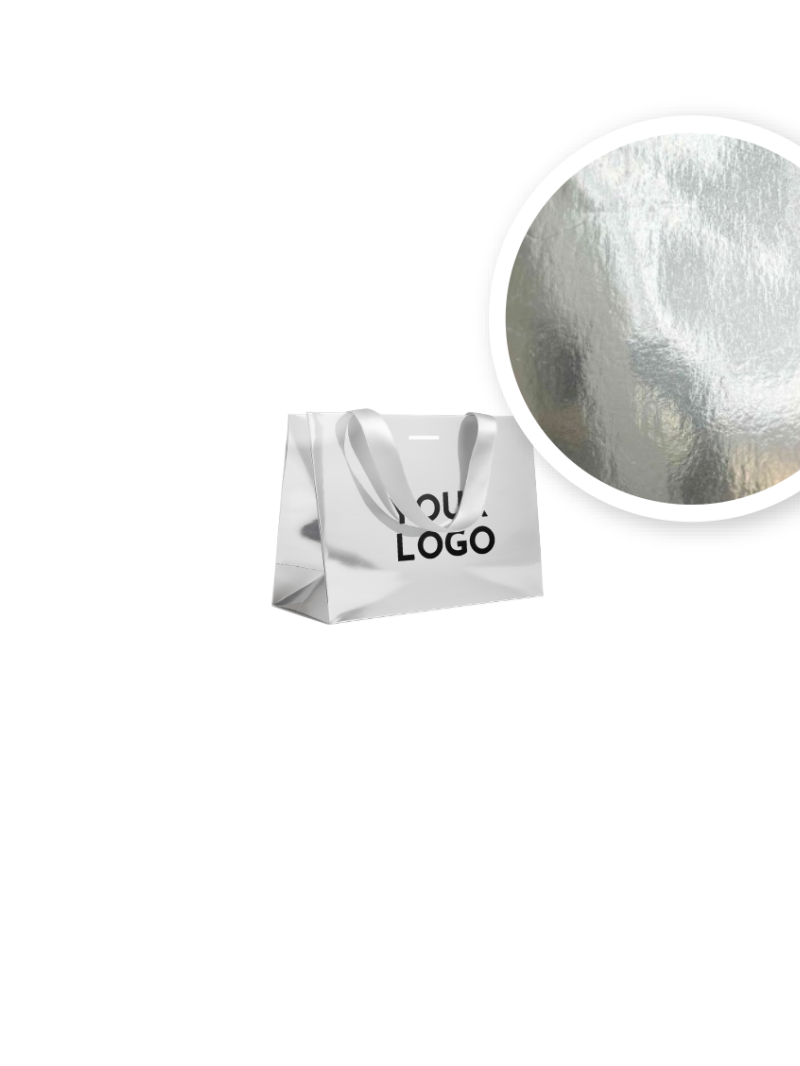 copy of Bolsas de papel de lujo - Blanco XS - Asas de cinta