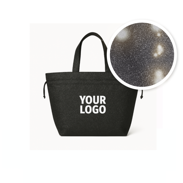 Sac Non Tissé Personnalisé Noir – Cabas Publicitaire modèle Nice Disco L | Moonpack
