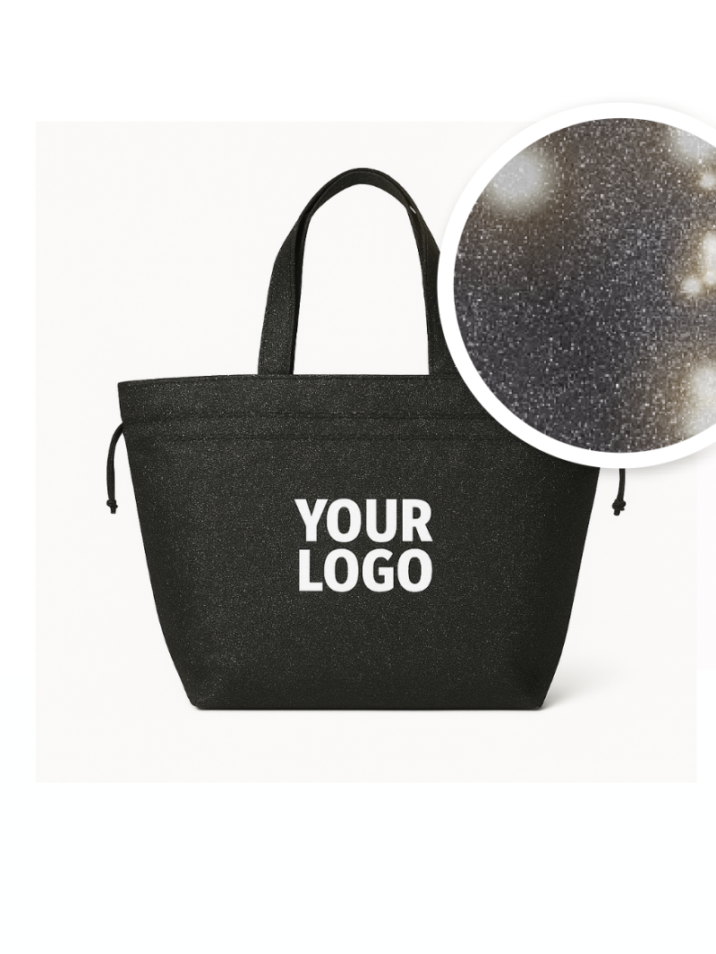 Sac Non Tissé Personnalisé Noir – Cabas Publicitaire modèle Nice Disco L | Moonpack