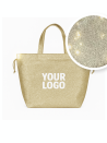 Sac Non Tissé Personnalisé Pailleté Doré – Cabas modèle Nice Disco L | Moonpack