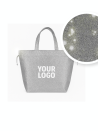 TASCHE NICE DISCO SILBER – M (40x14x30 cm)