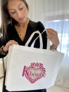 Low-cost, eco-friendly personalized white fabric bag