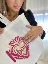 Bolsa de tela blanca personalizada, barata y ecológica