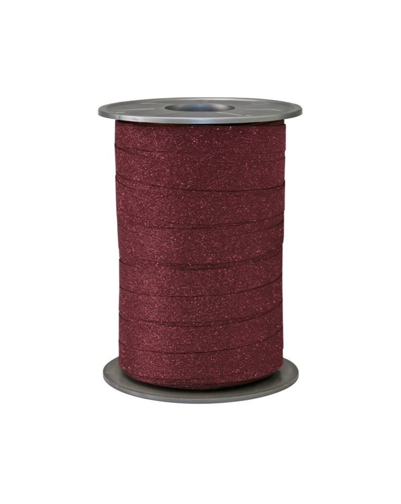 Glitzer-Geschenkband - Bordeaux 609