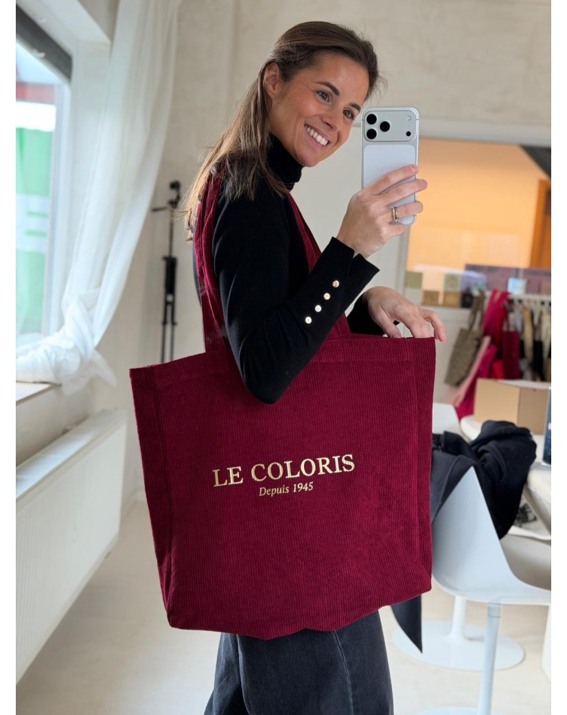 Kopie von OXFORD-TASCHE – ROSAFARBENER CORD (41,5 x 10 x 39 cm)