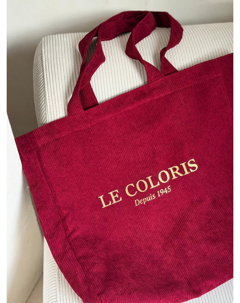 Kopie von OXFORD-TASCHE – ROSAFARBENER CORD (41,5 x 10 x 39 cm)