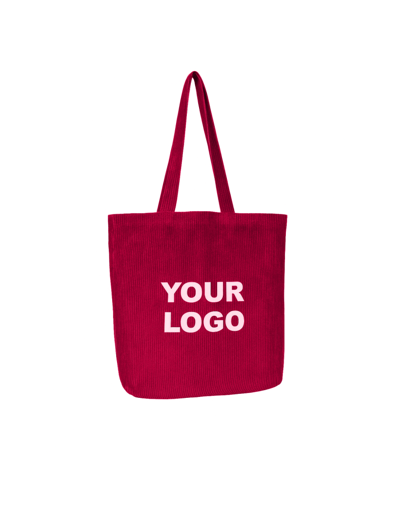 Kopie von OXFORD-TASCHE – ROSAFARBENER CORD (41,5 x 10 x 39 cm)