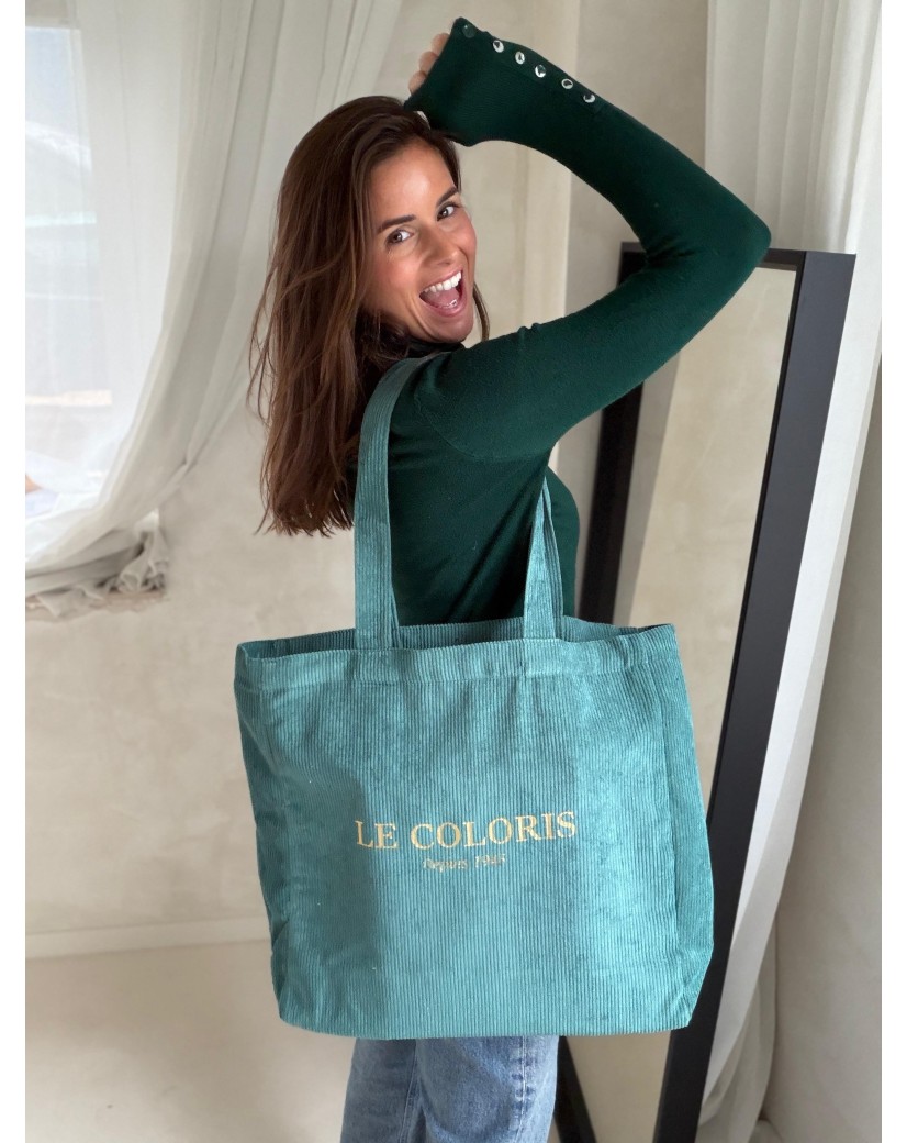 Kopie von OXFORD-TASCHE – ROSAFARBENER CORD (41,5 x 10 x 39 cm)