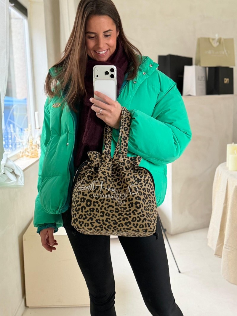 Kopie von TASCHE NICE Leopardenmuster – L (58 x 24 x 35 cm)