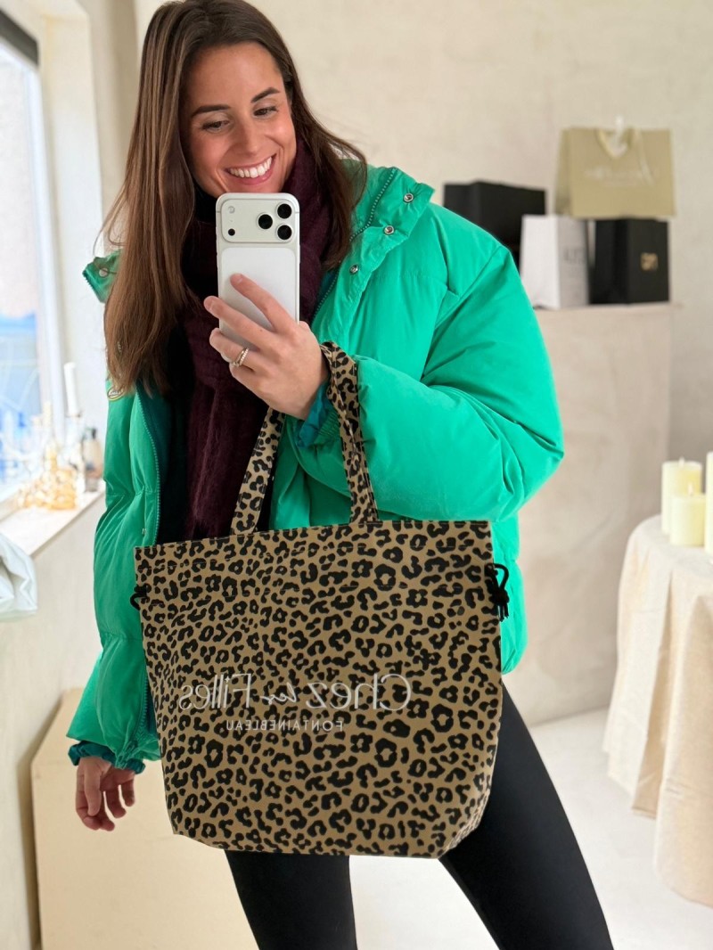 Kopie von TASCHE NICE Leopardenmuster – L (58 x 24 x 35 cm)