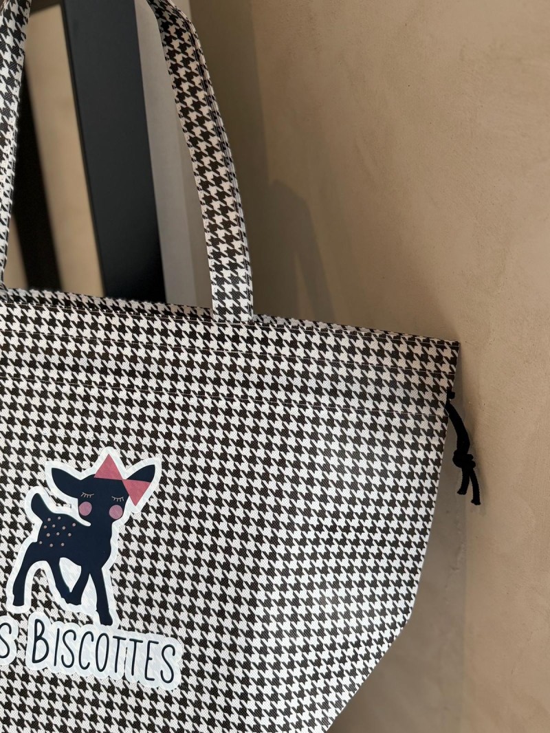 NICE BAG HOUNDSTOOTH – L (58 x 24 x 35 cm)